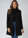 Manteau D'Hiver Femme Ajusté Manches Longues