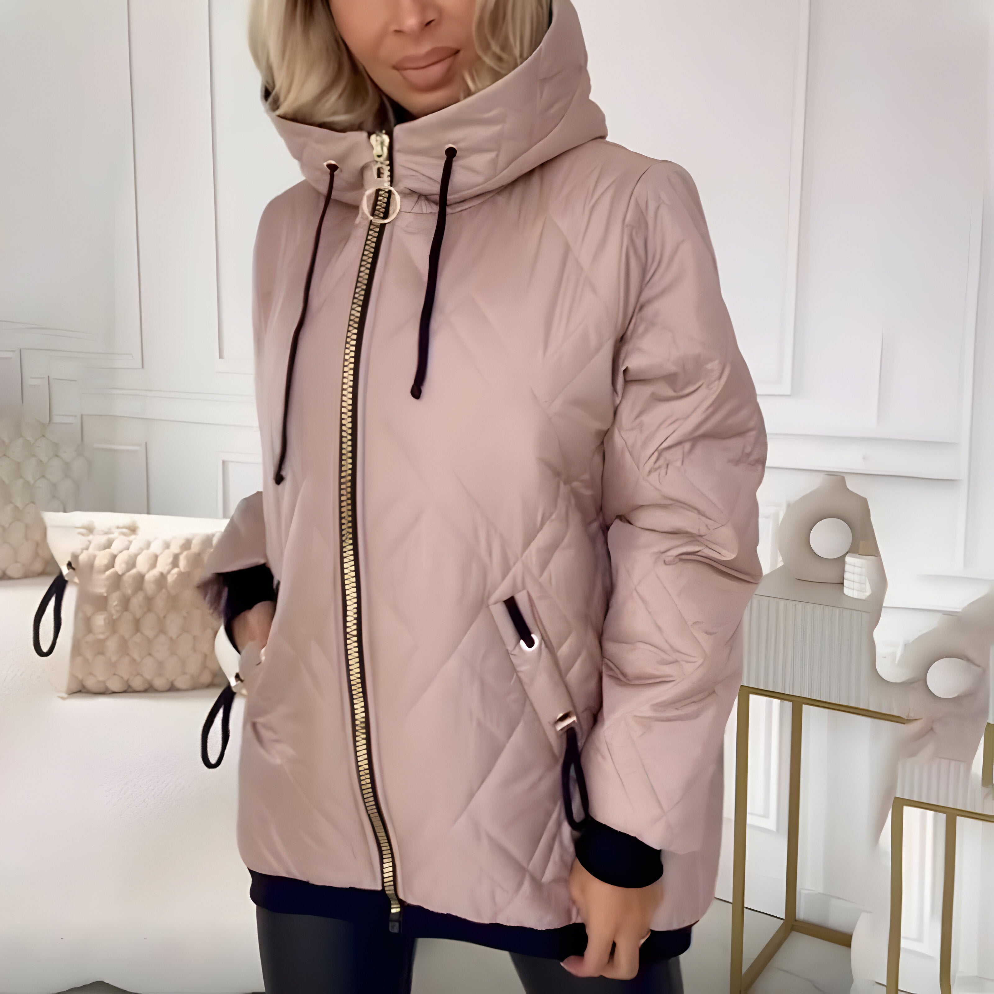 Legerer eleganter Mantel für Damen, Herbstkollektion