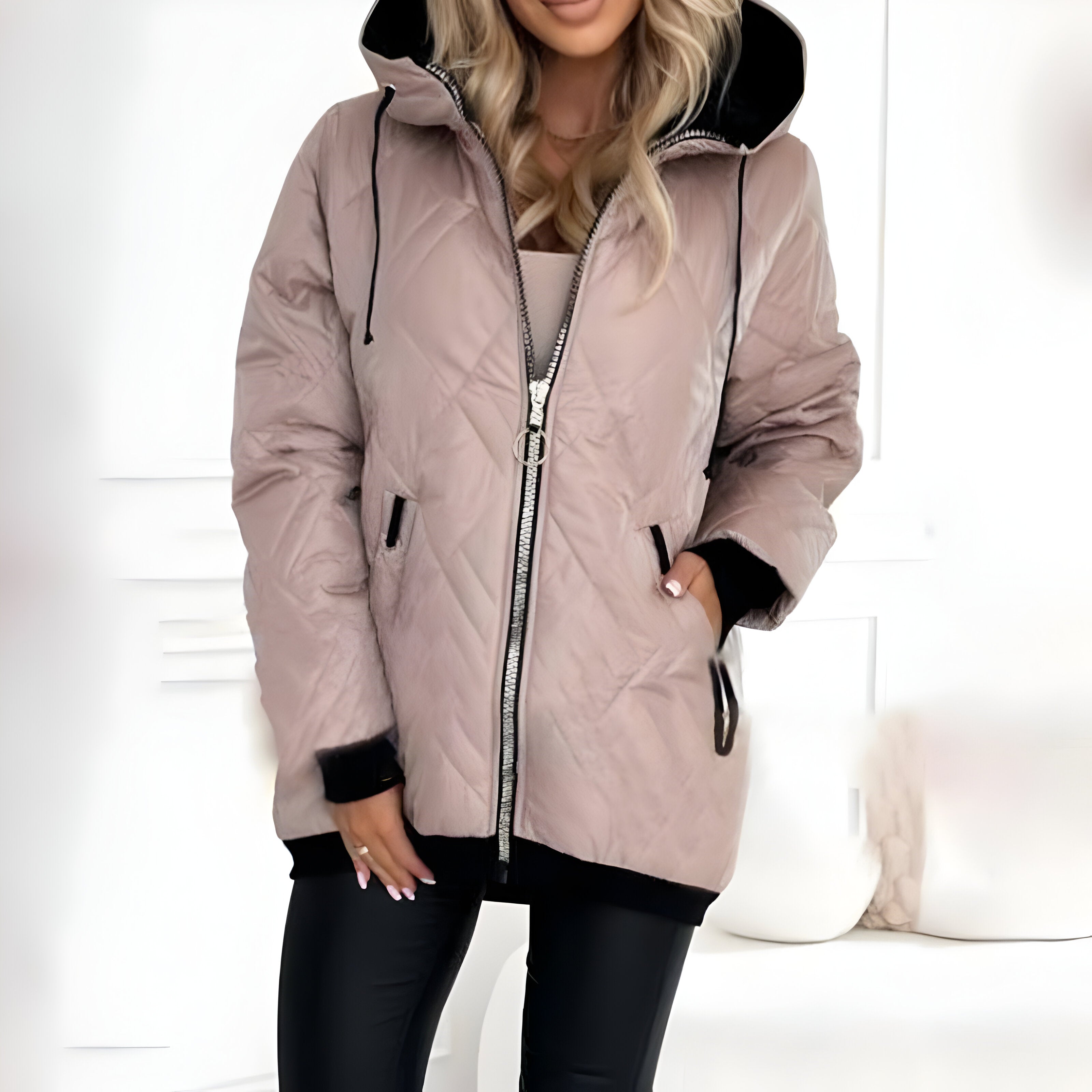 Legerer eleganter Mantel für Damen, Herbstkollektion