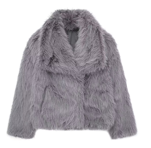 Manteau Femme Élégant en Fausse Fourrure 6