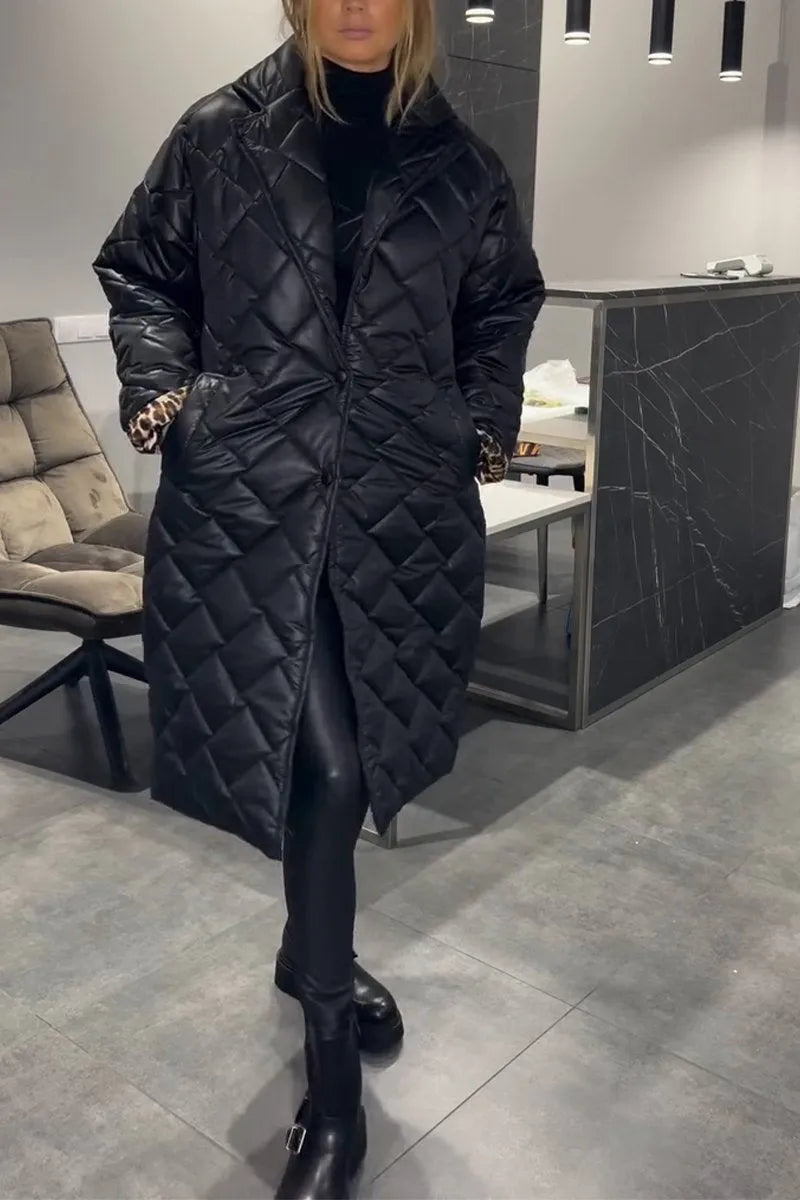 Manteau Femme Hiver Réversible Chic 1