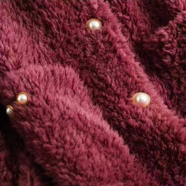 Manteau Hiver Femme Chic en Peau de Mouton 5