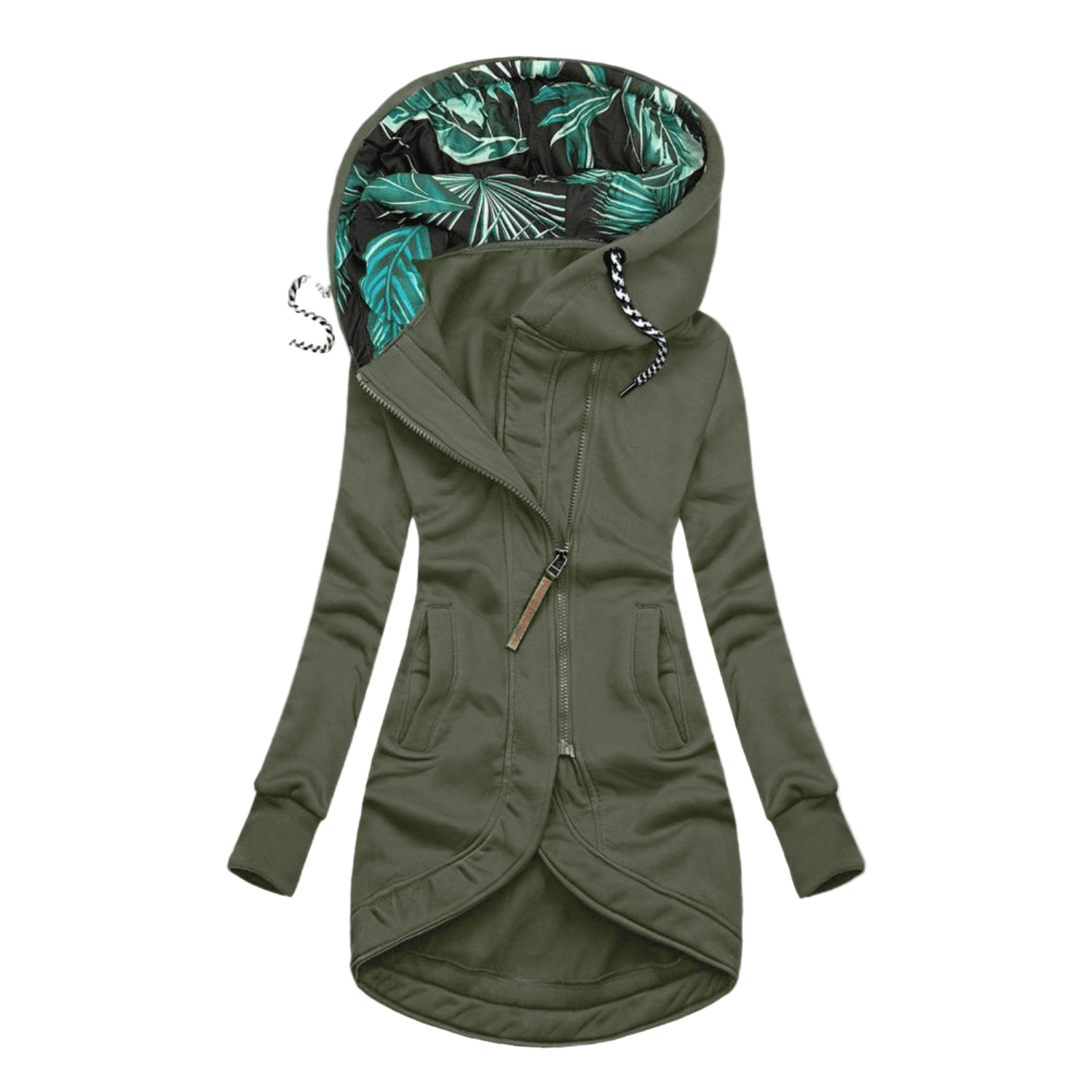 Manteau Hiver Femme Élégant Avec Capuche 0
