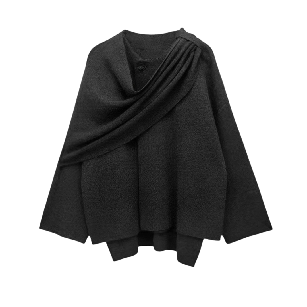 Manteau Hiver Femme Élégant Cape 1