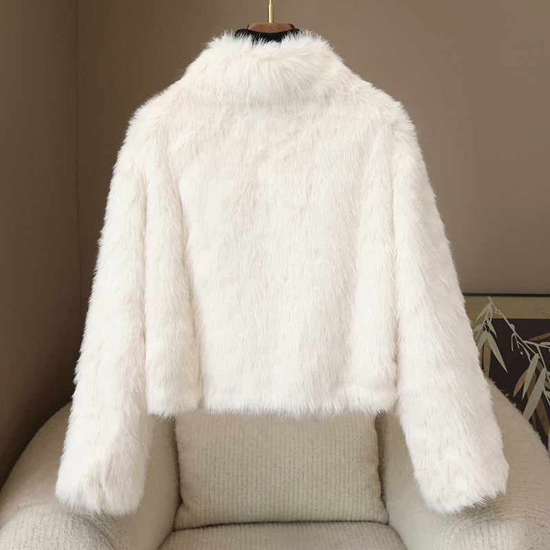 Manteau Hiver Femme Élégant Court 2