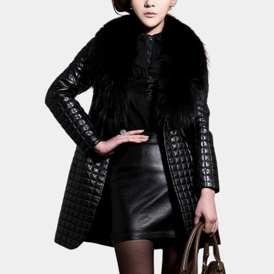 Manteau Hiver Femme Élégant Long Polyvalent 3
