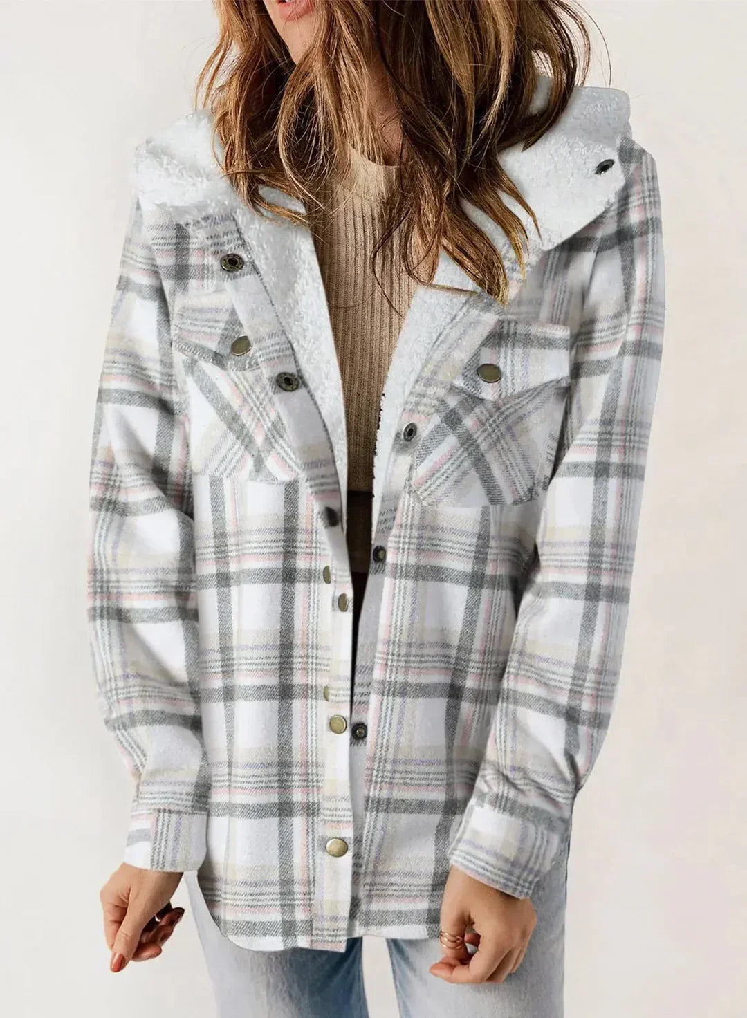Manteau Hiver Femme Imprimé à Capuche 6