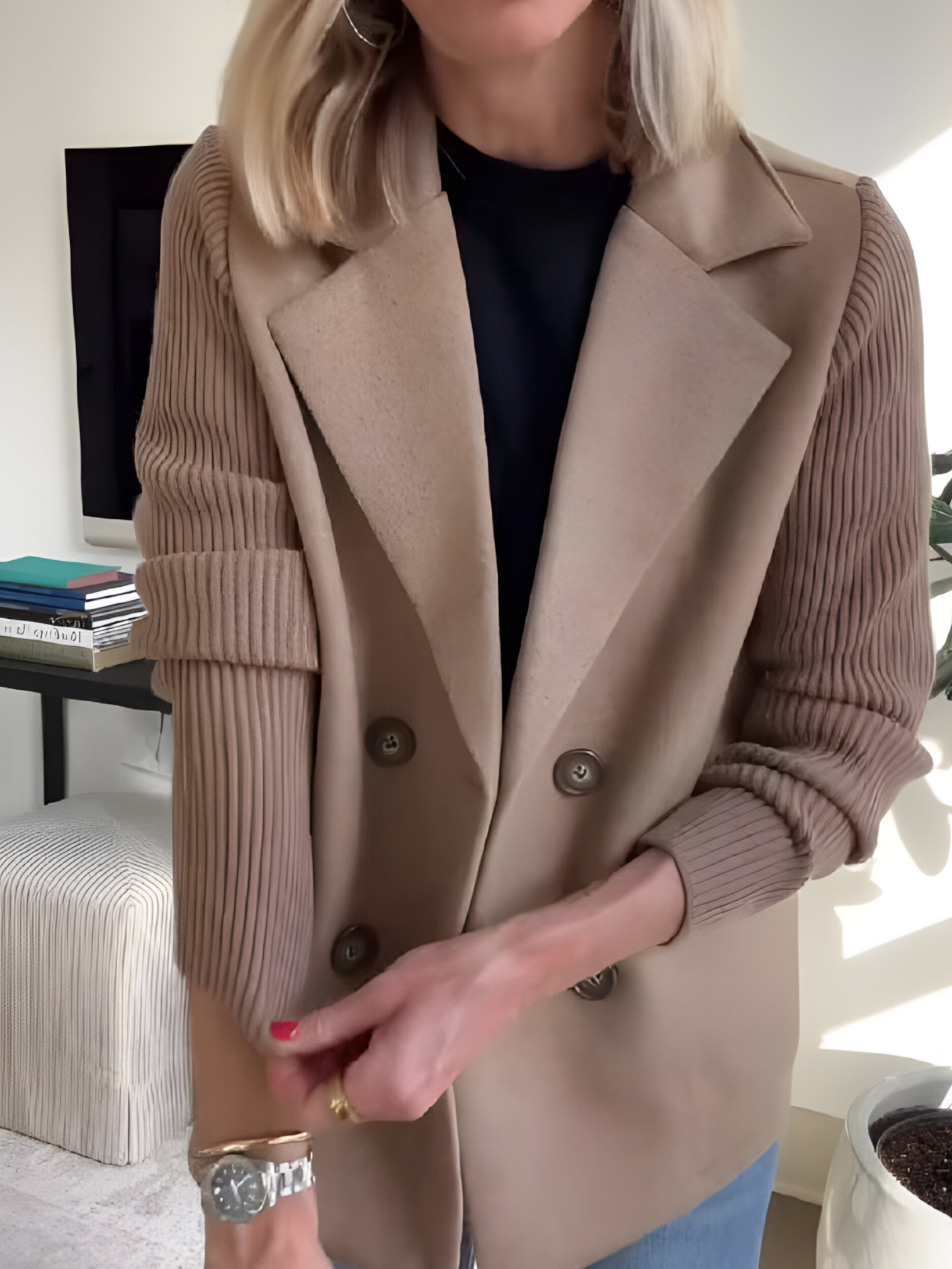 Manteau Hiver Femme Long Autumn Collection Gioupe Deux Pièces