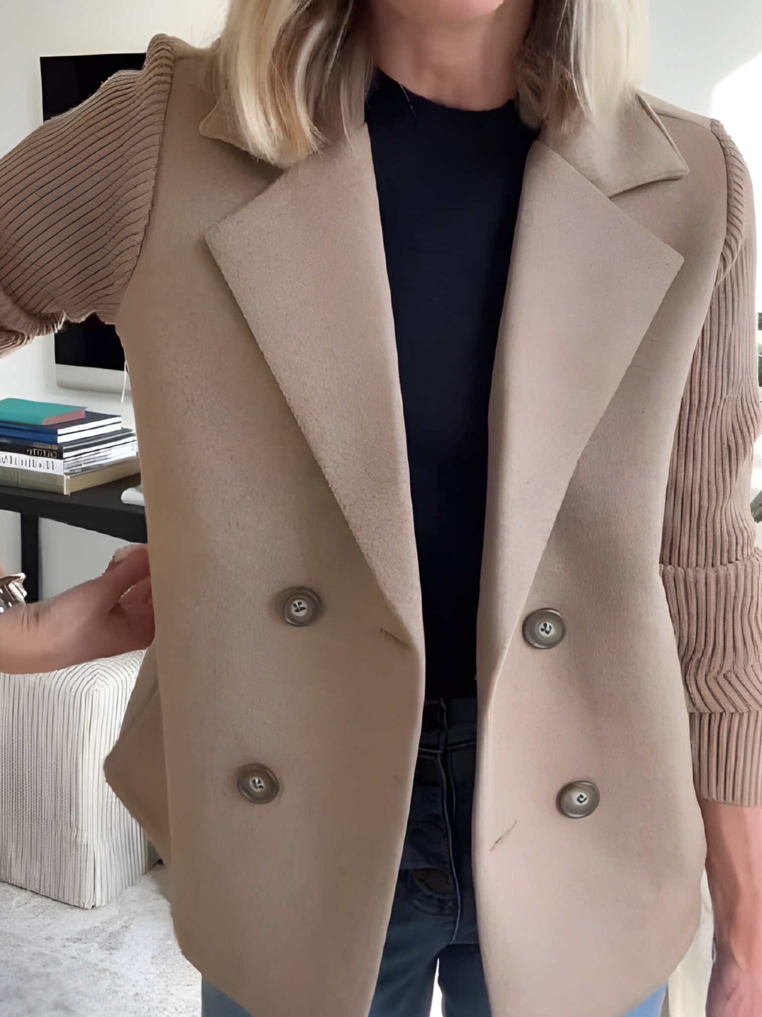 Manteau Hiver Femme Long Autumn Collection Gioupe Deux Pièces