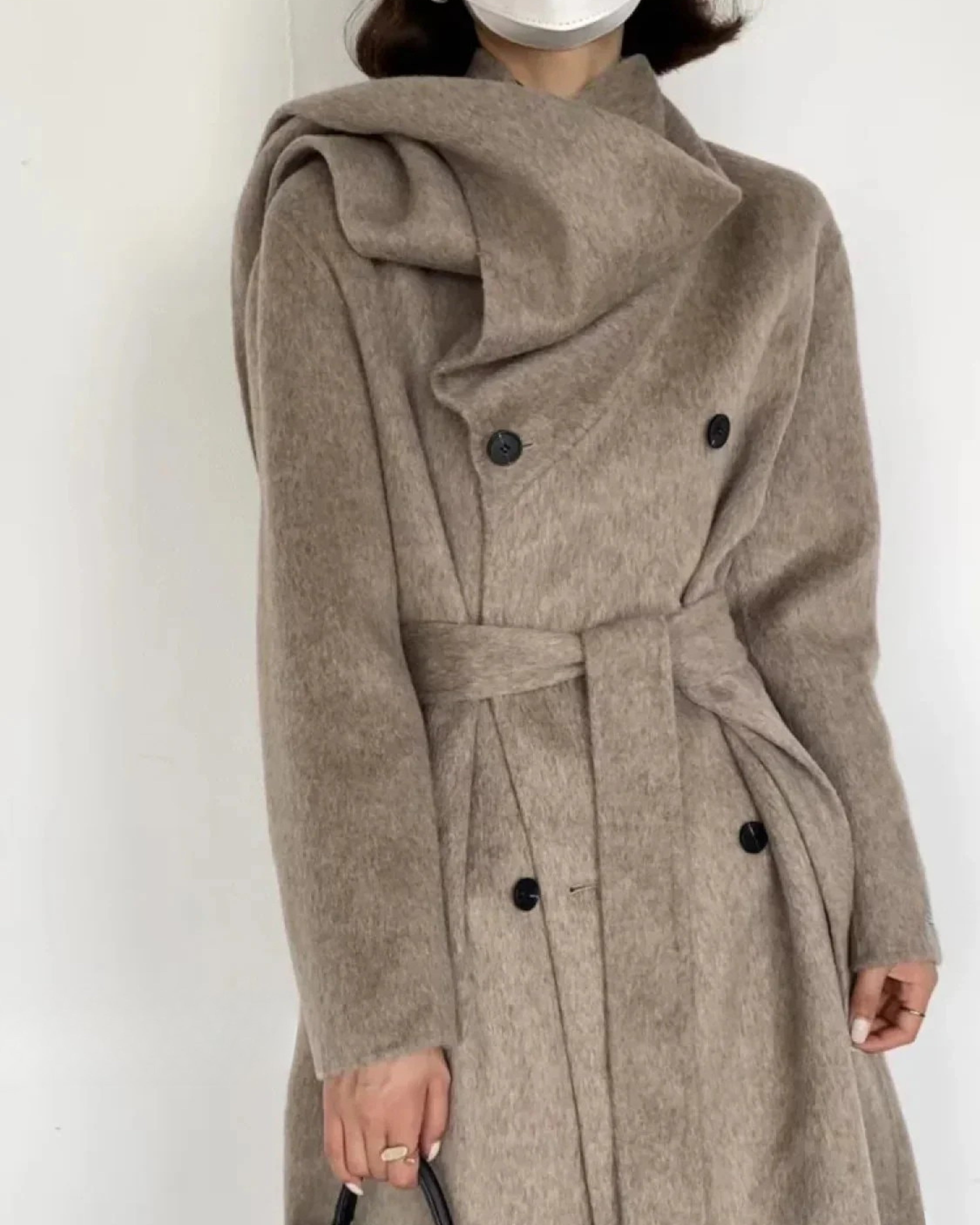 Manteau Hiver Femme Long en Laine Autumn Collection