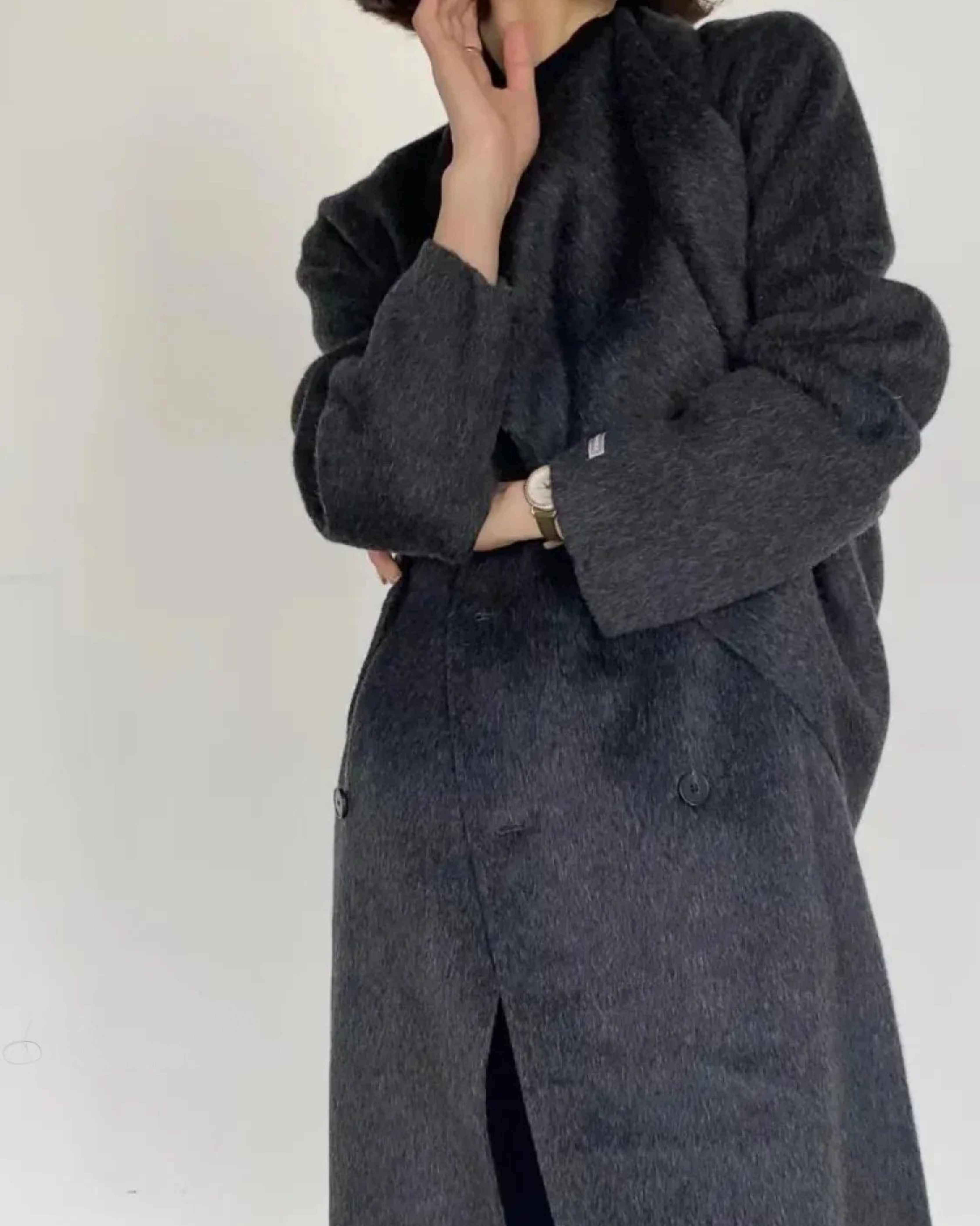 Manteau Hiver Femme Long en Laine Autumn Collection