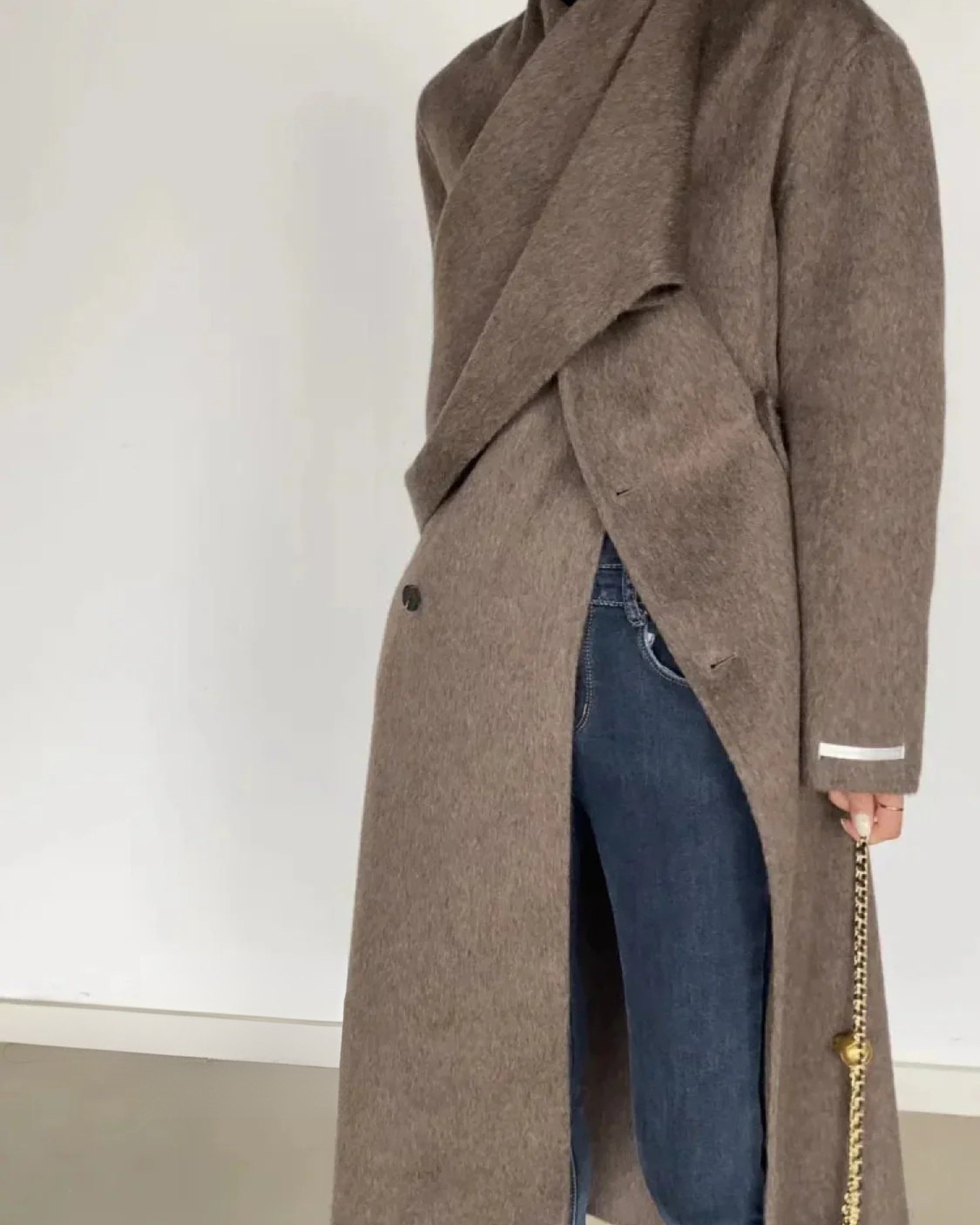 Manteau Hiver Femme Long en Laine Autumn Collection
