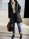 Manteau Hiver Femme Matelassé à Capuch Autumn Collection