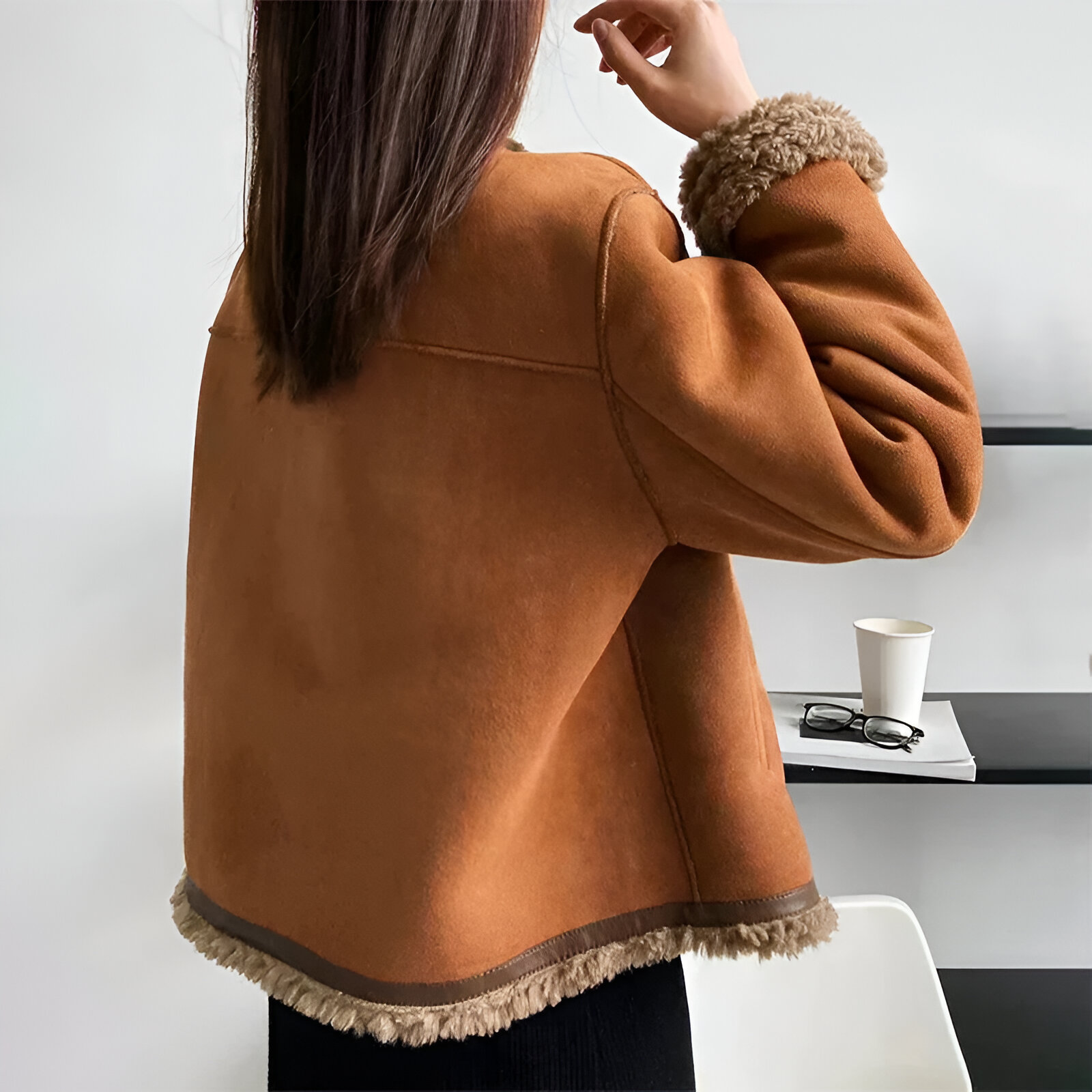 Manteau Hiver Femme en Peau de Mouton Autumn Collection