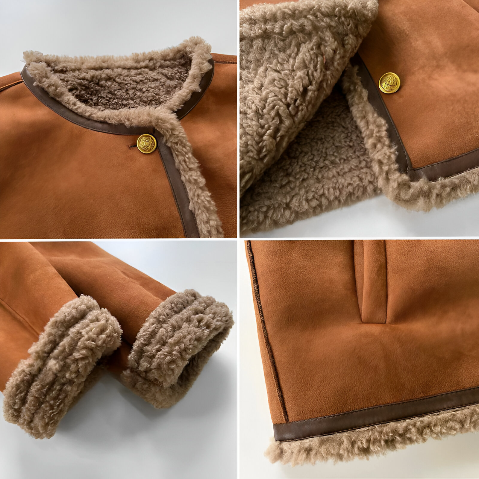 Manteau Hiver Femme en Peau de Mouton Autumn Collection