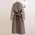Manteau Long Femme Hiver Matelassé Laine