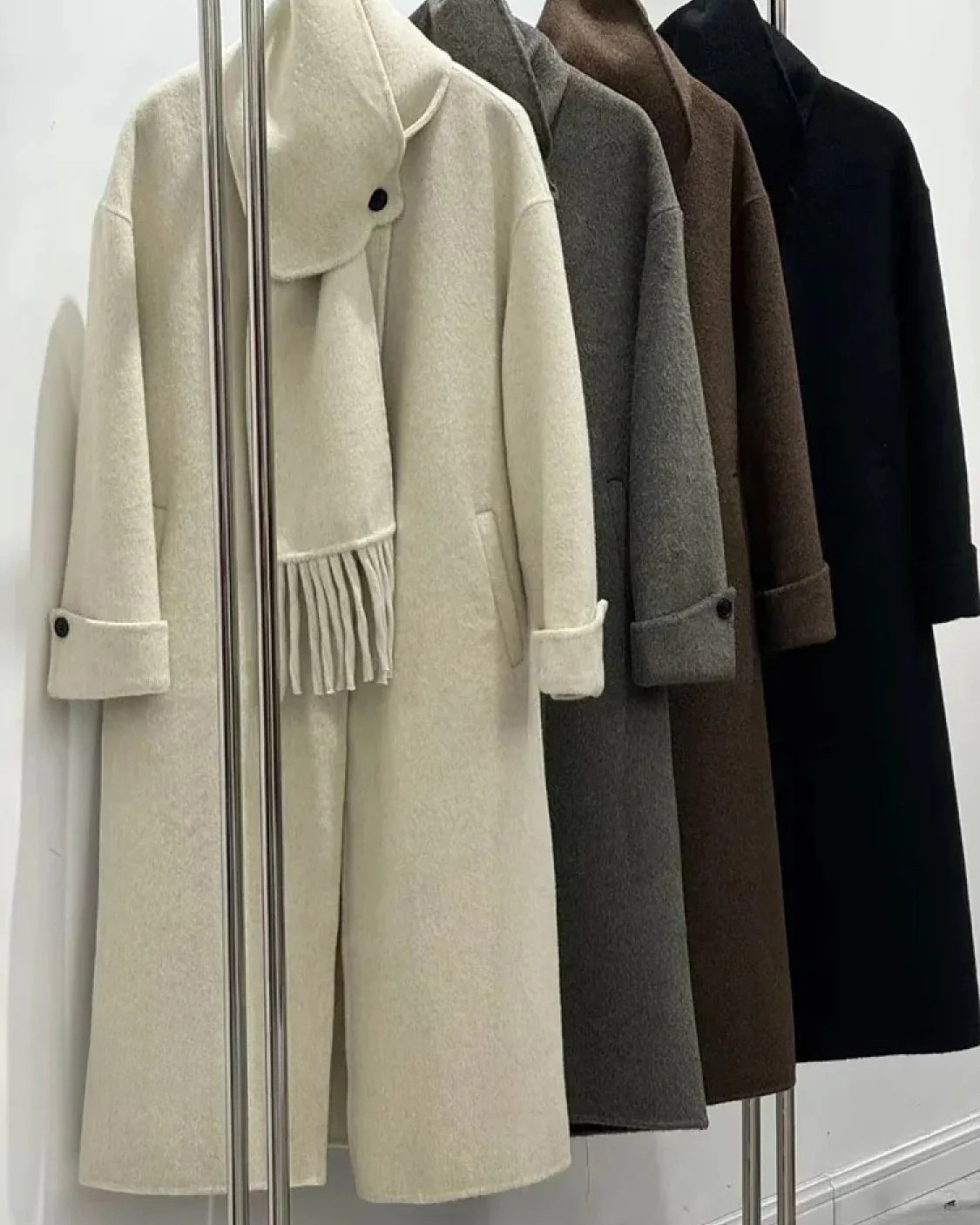 Manteau Long Femme pour Hiver Laine Autumn Collection