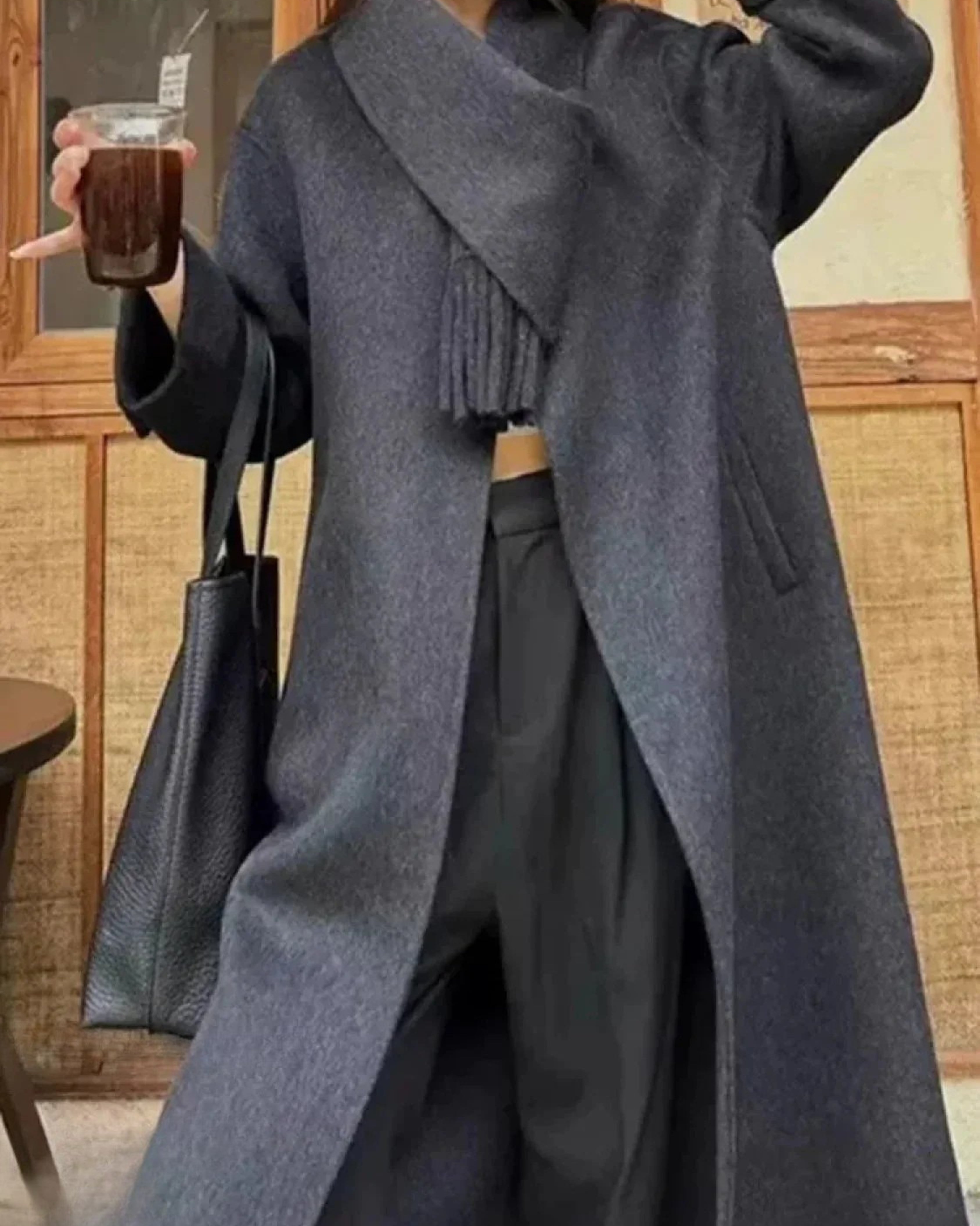 Manteau Long Femme pour Hiver Laine Autumn Collection