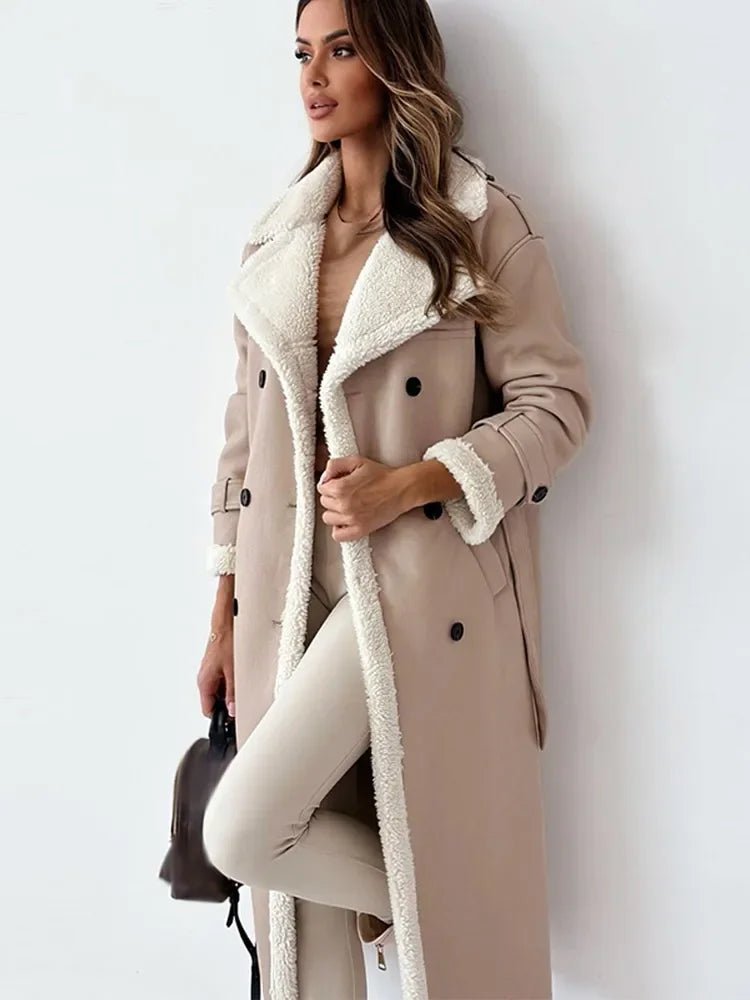 Manteau Long Femme Hiver Élégant 7