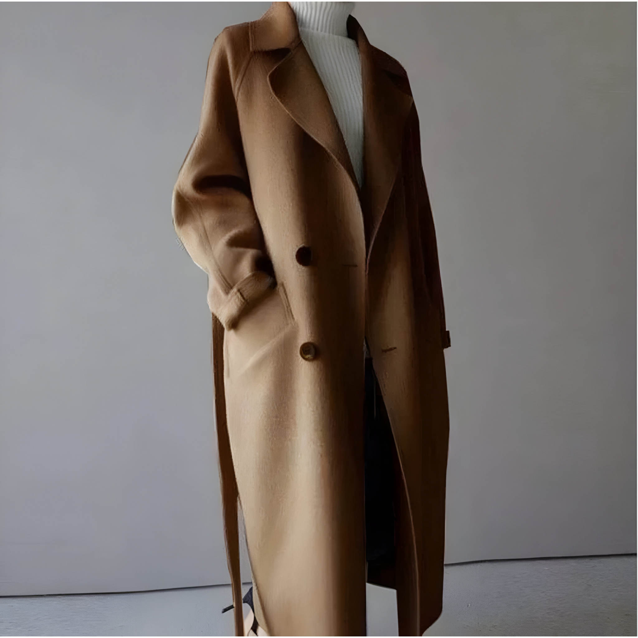Damen Winter Langmantel aus Wolle Herbstkollektion