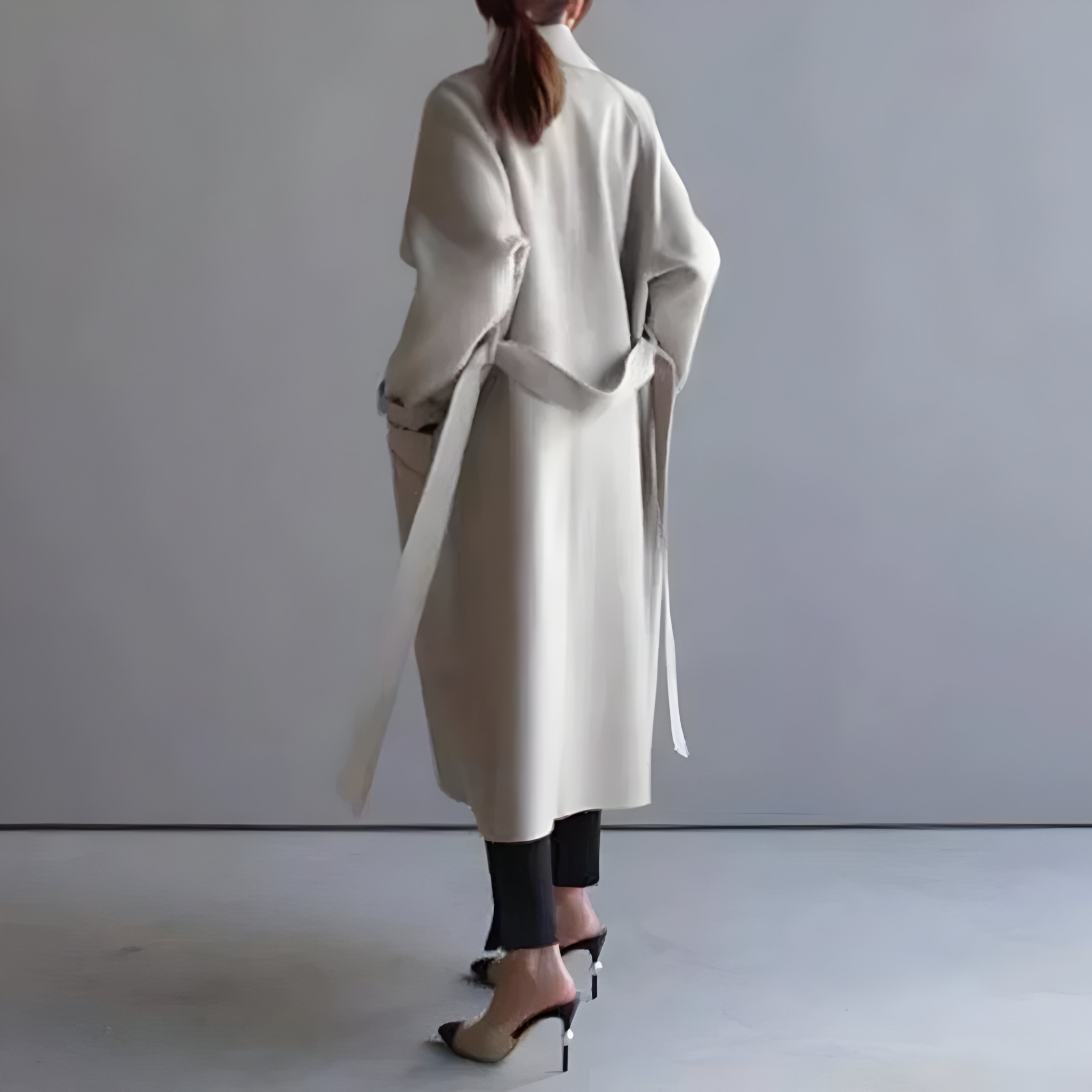 Damen Winter Langmantel aus Wolle Herbstkollektion