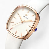 Ceas pentru femei din piele cu mecanism quartz