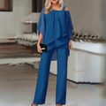 Ensemble Tailleur Femme 2 Pièces Élégant - Veste & Pantalon Ajusté