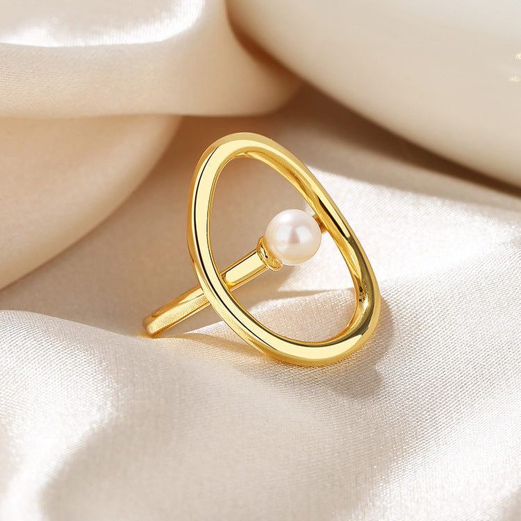 other : Mia - Bague Contemporaine en Or avec Perle in van Seroa