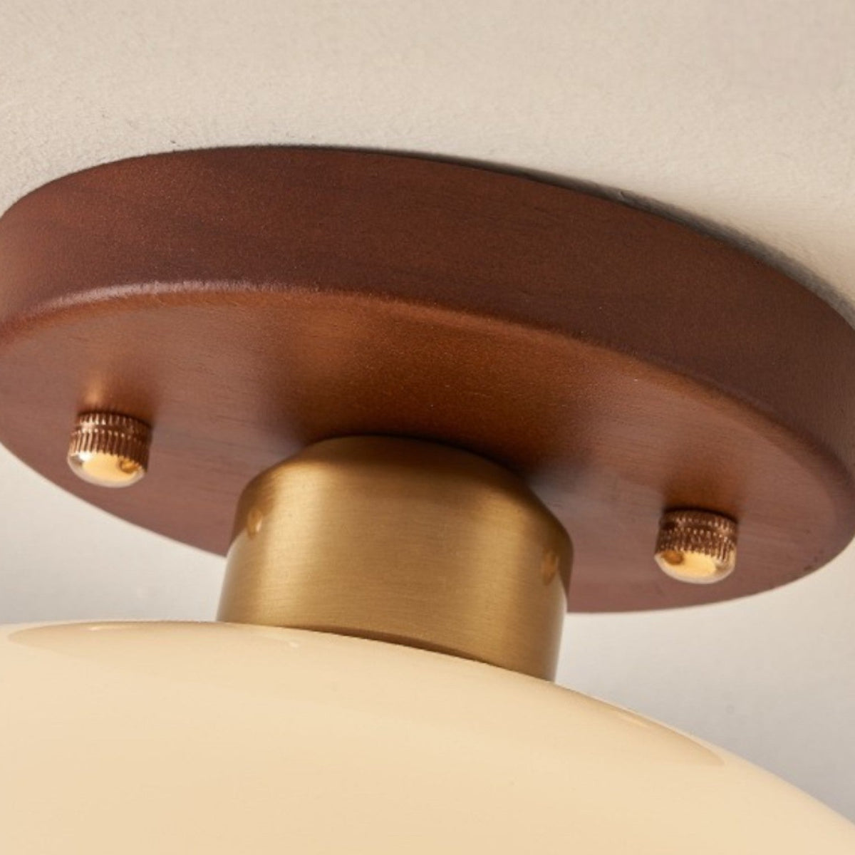 Plafonnier Bauhaus Moderne – Dôme en Verre Sculptural