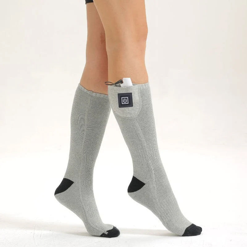 Chaussettes Chauffantes Rechargeables - Température Réglable