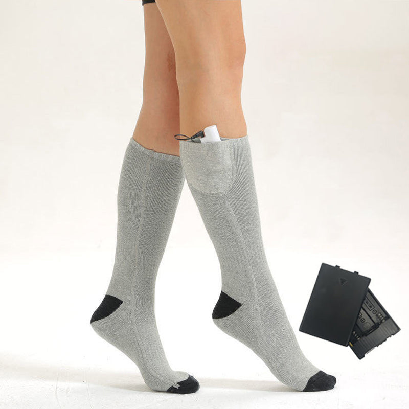 Chaussettes Chauffantes Rechargeables - Température Réglable