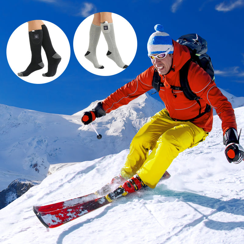 Chaussettes Chauffantes Rechargeables - Température Réglable