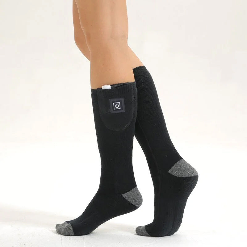 Chaussettes Chauffantes Rechargeables - Température Réglable