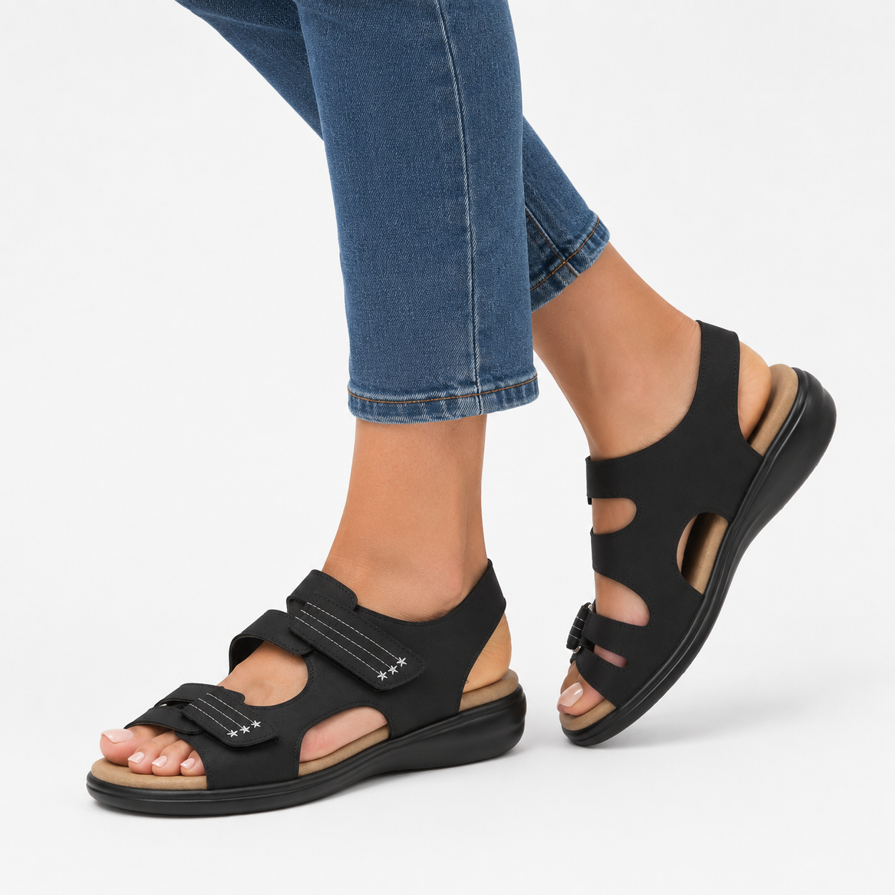 Orthopédiques Sandales Femmes - Confortables Ergonomiques Sandales d'été