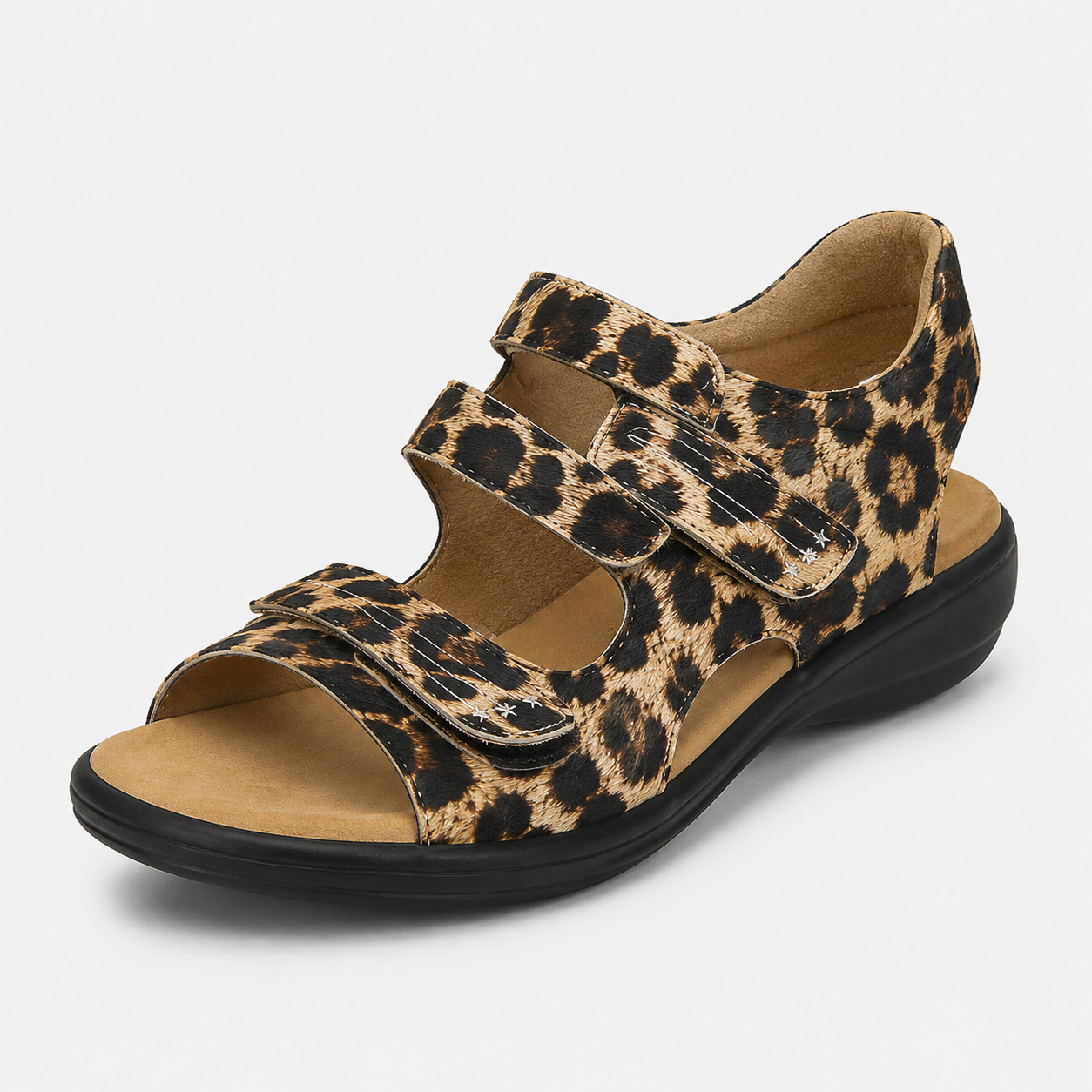 Orthopädische weiße Damensandalen – bequeme, ergonomische Sommerschuhe