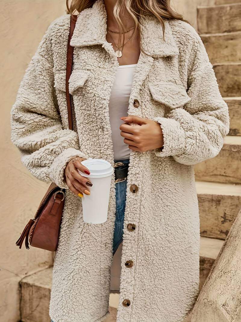 Pardessus Femme Chic d'Été Crème 2