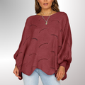 Weiter, eleganter Damenpullover, Herbstkollektion, warm und stylisch