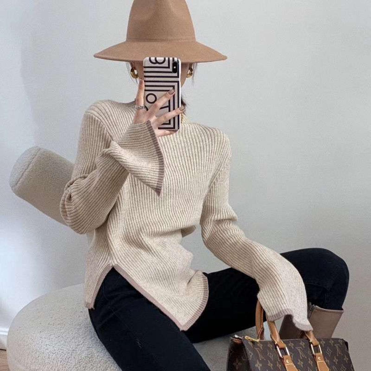 Pull Femme Asymétrique Chic Moderne 3