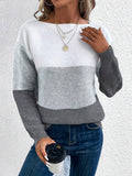 Pull Femme Coloré Col Rond Autumn Collection Entretien Facile