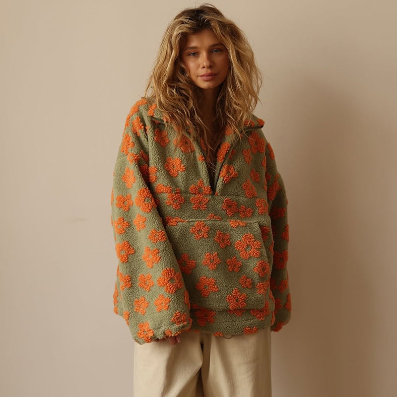 Pull Femme Confortable en Sherpa Bohème 3