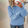 Lässiger Damenpullover mit Laternenärmeln