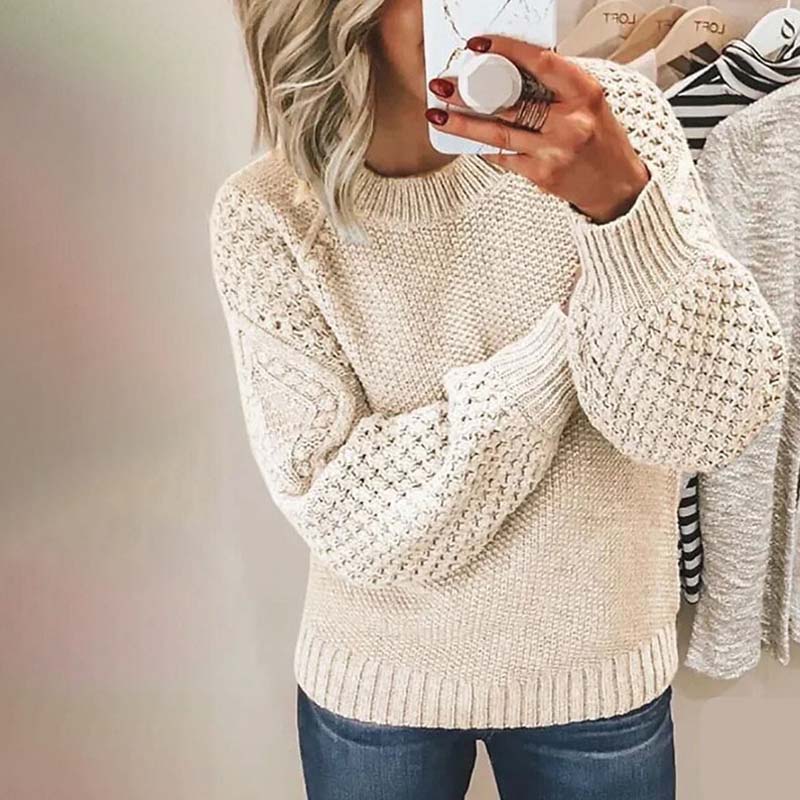 Pull Femme Décontracté Manches Lanternes 1