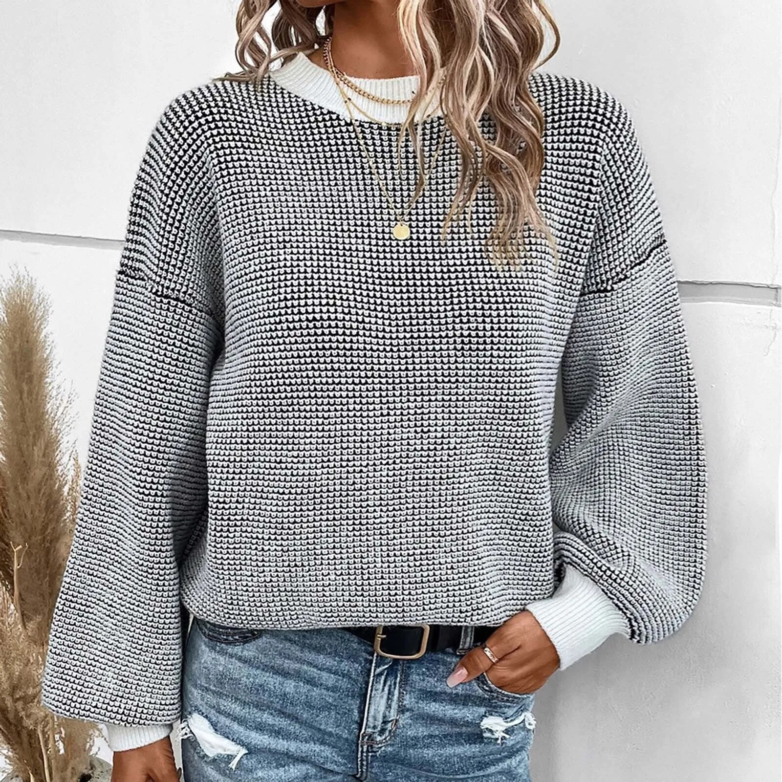 Pull Femme Délavé Chic en Laine 3