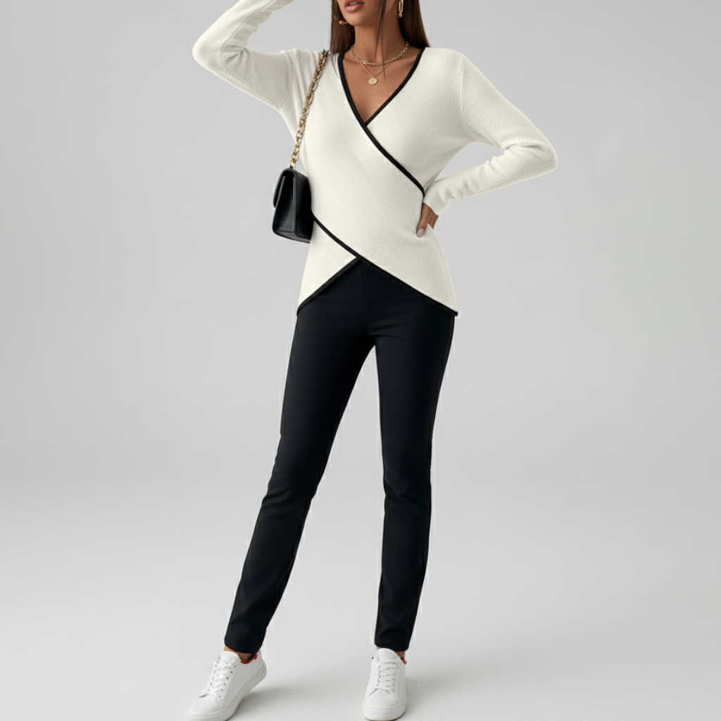 Pull Femme Col en V Polair Autumn Collection Confort