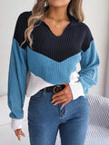 Pull Femme Patchwork Confortable Autumn Collection