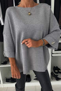 Eleganter Pullover mit Knopfdetails für Damen