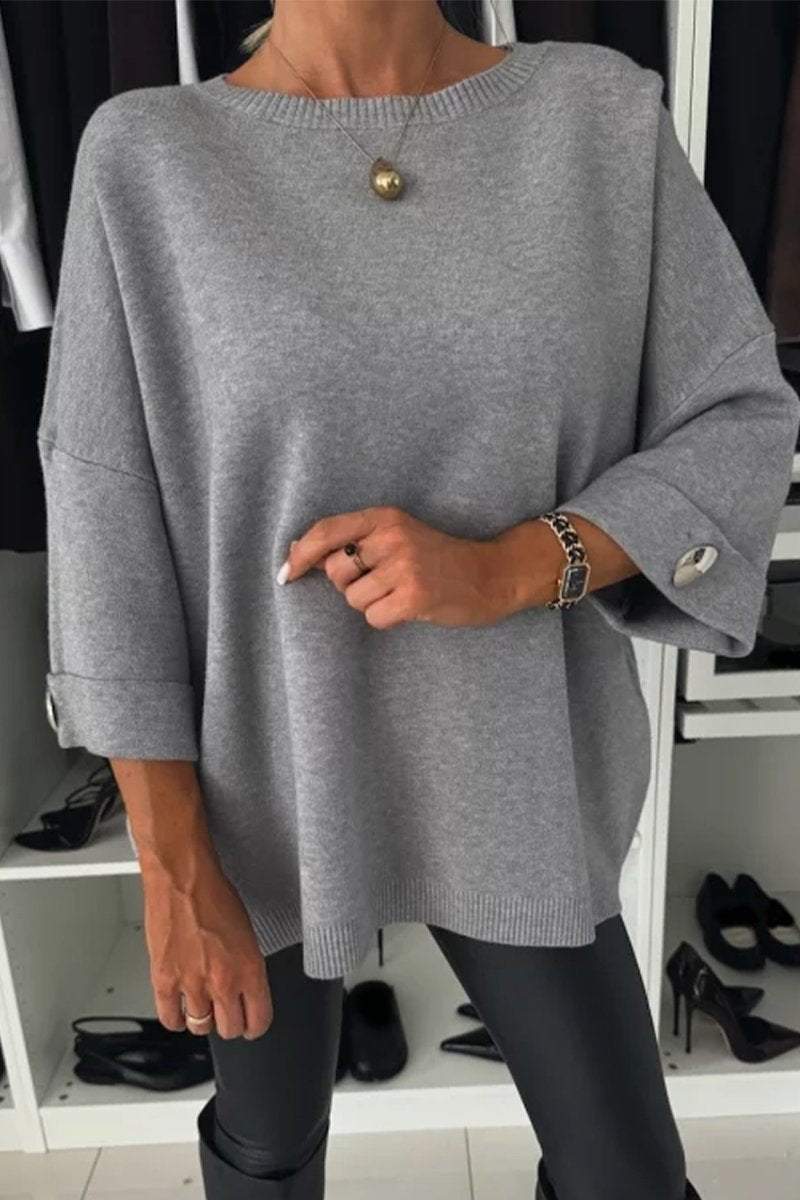 Pull Femme Élégant à Détails Boutonnés 0