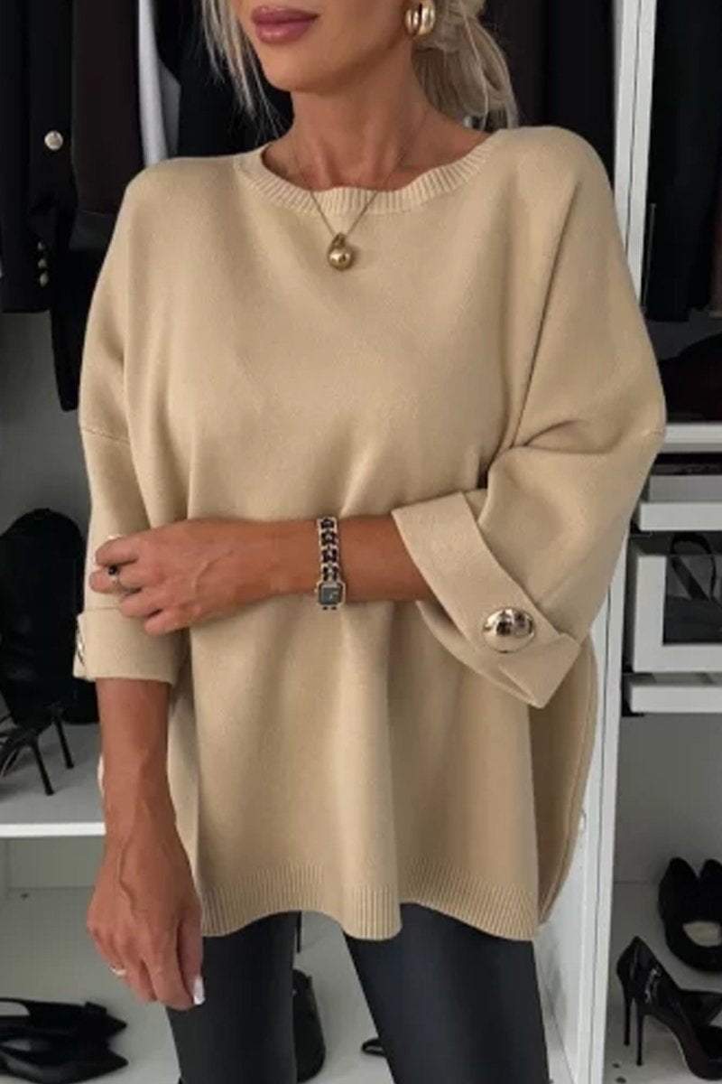 Pull Femme Élégant à Détails Boutonnés 4