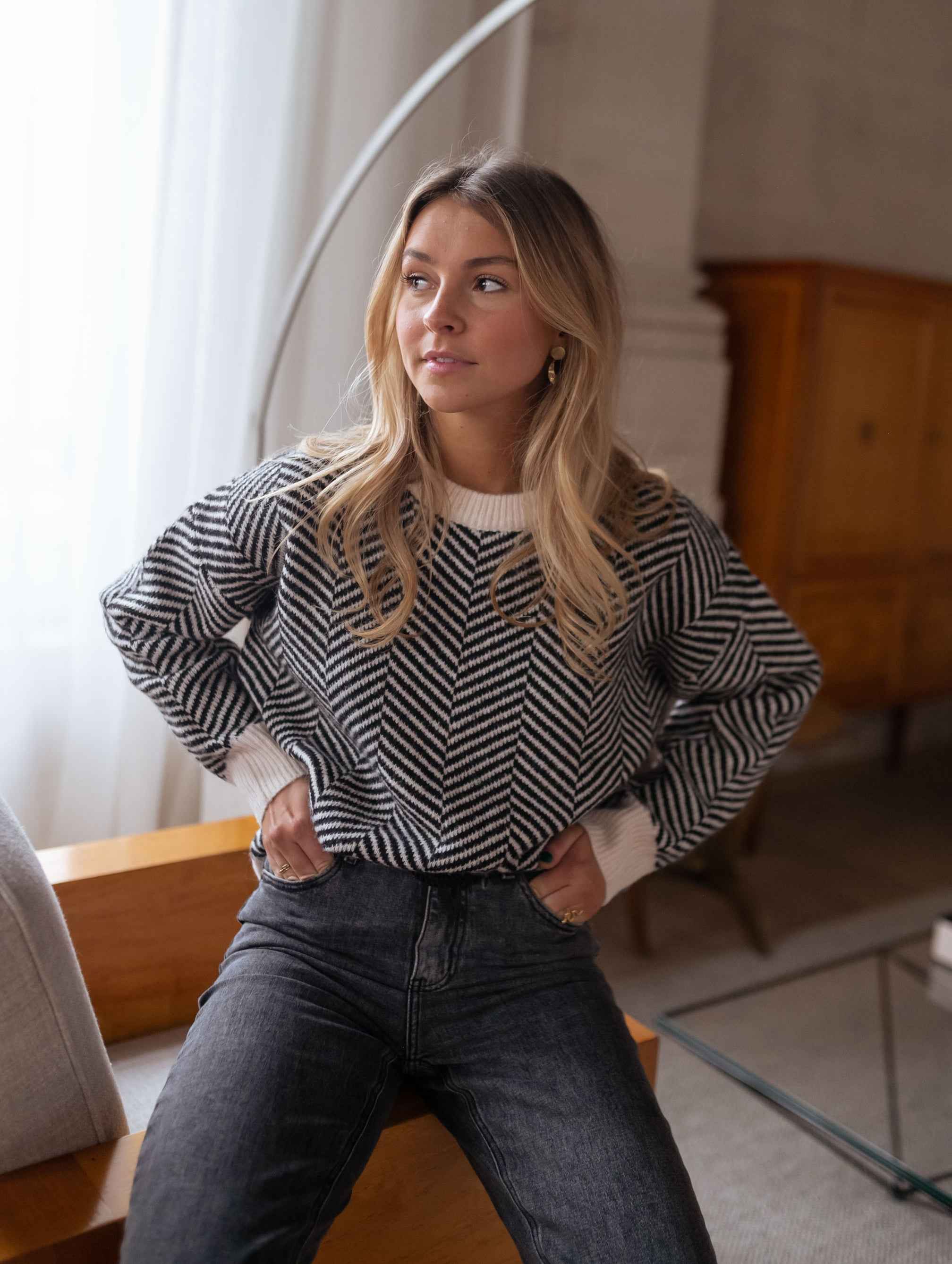 Pull Femme Élégant à Motifs 2