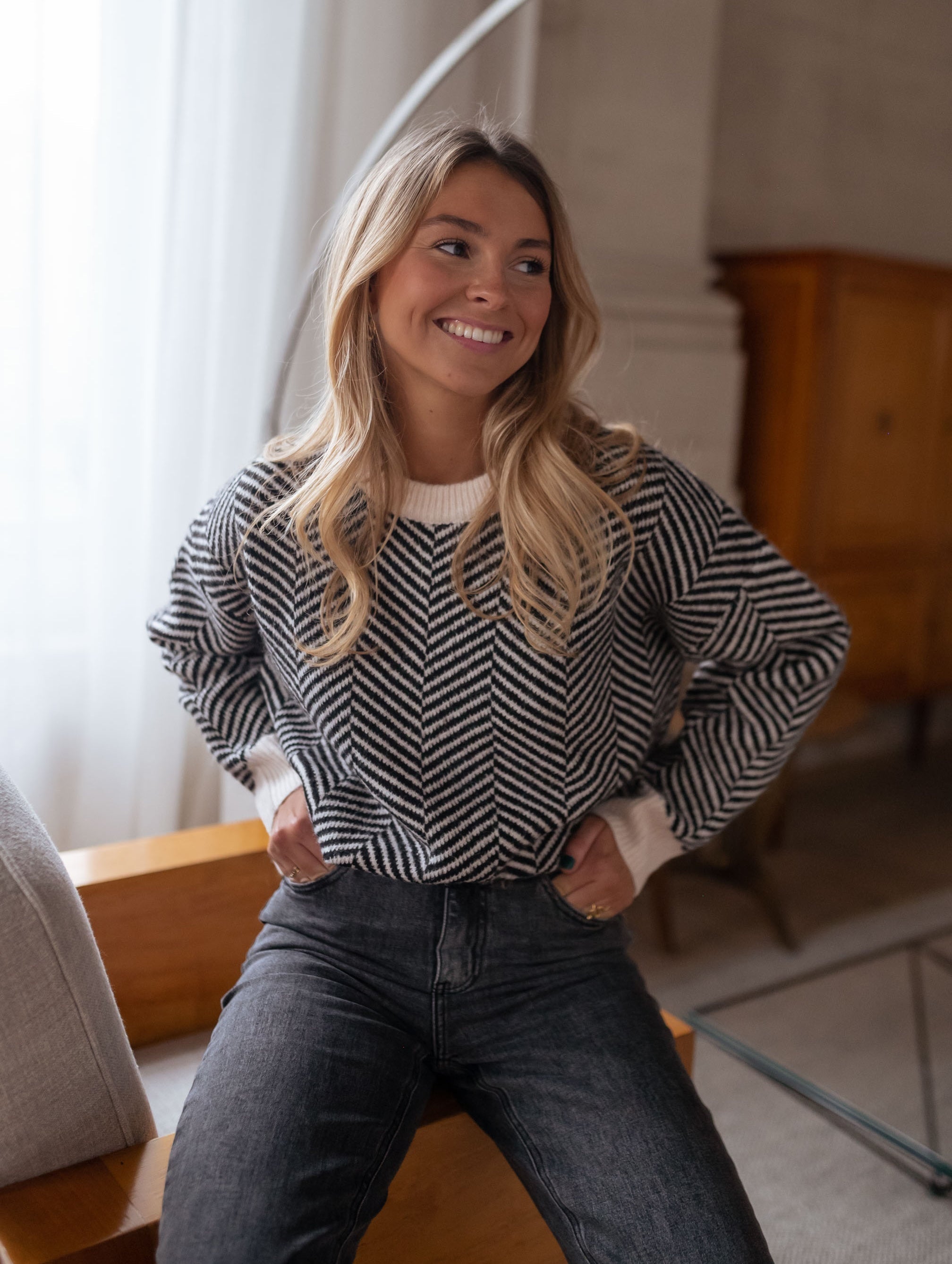 Pull Femme Élégant à Motifs 7